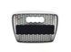 Решетка радиатора на Audi A6 C6 2004-2011 в стиле RS6 Black Silver без PDC 427305 фото 2