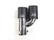 Насадка на глушник двойная Akrapovic 54mm матовый карбон 320550 фото 3