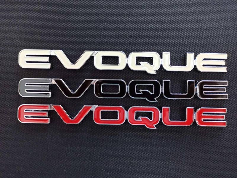 Автологотип эмблема надпись Range Rover Evoque белая на крышку багажника 227093 фото