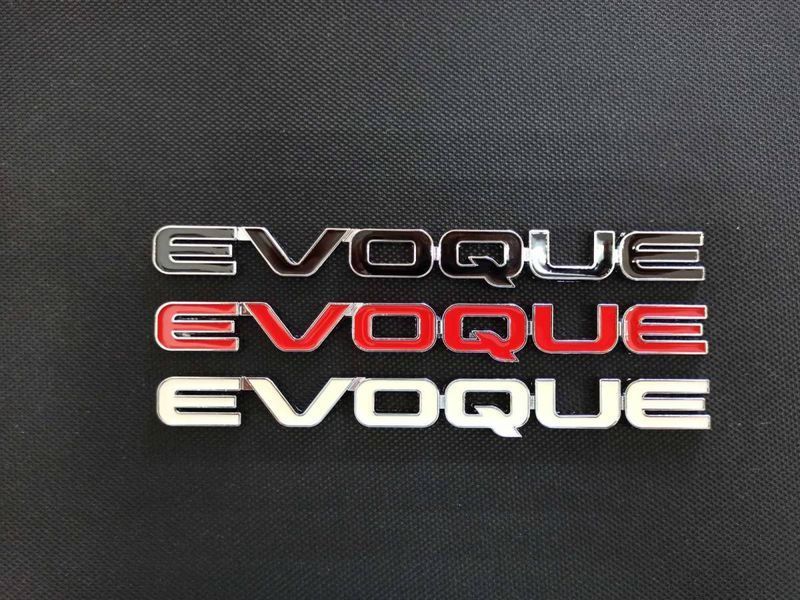 Автологотип эмблема надпись Range Rover Evoque белая на крышку багажника 227093 фото