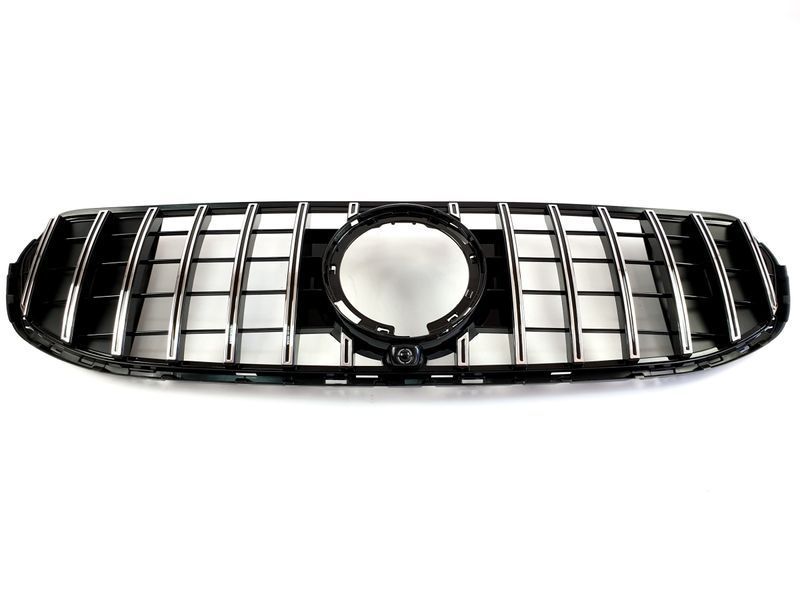 Решетка радиатора на Mercedes GLC-class X253 2019-2022 Normal GT Chrome Black 427686 фото