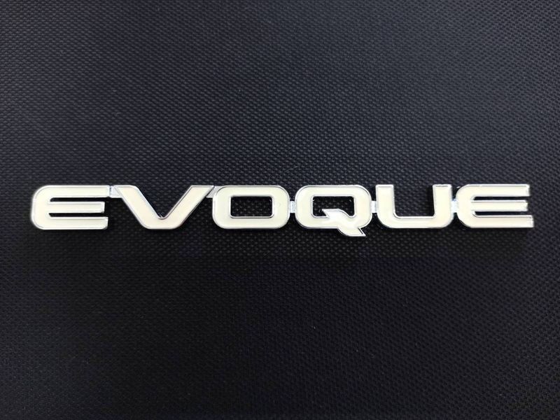 Автологотип эмблема надпись Range Rover Evoque белая на крышку багажника 227093 фото