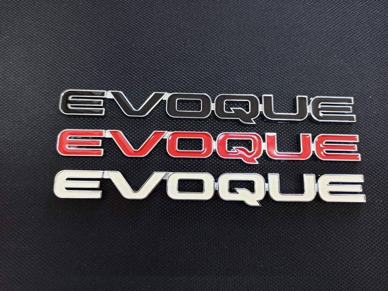 Автологотип эмблема надпись Range Rover Evoque белая на крышку багажника 227093 фото