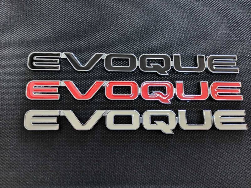 Автологотип эмблема надпись Range Rover Evoque белая на крышку багажника 227093 фото