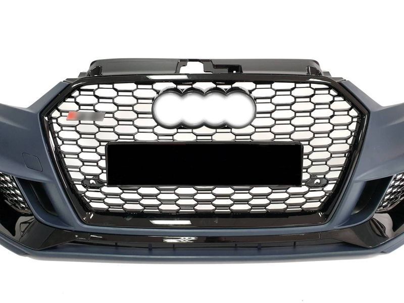 Передній бампер на Audi A3 2016-2020 стиль RS3 V2 429818 фото Передній бампер на Audi A3 2016-2020 стиль RS3 V2 429818 фото