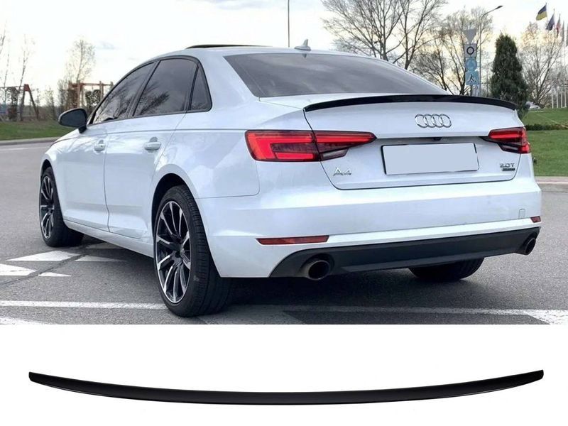 Спойлер на Audi A4 B9 2015- чорний глянець 428797 фото Спойлер на Audi A4 B9 2015- чорний глянець 428797 фото