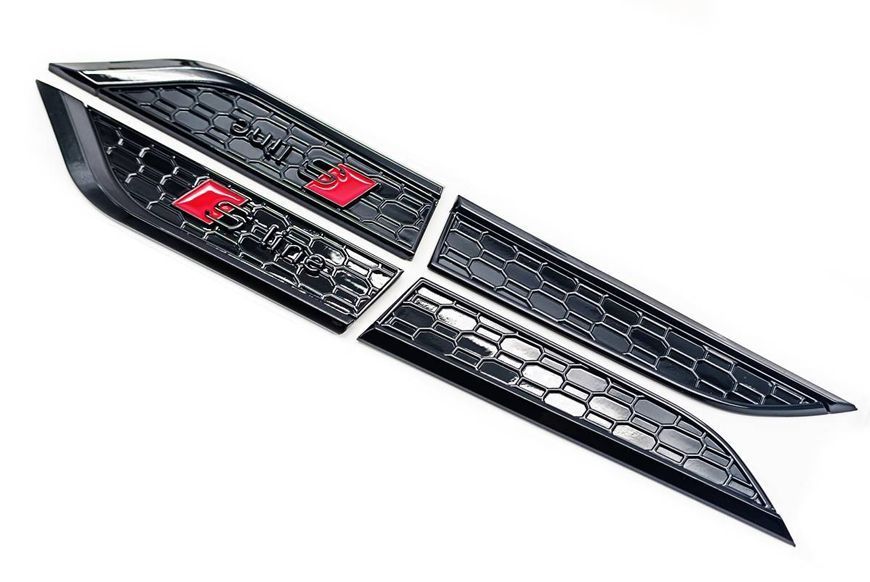 Комплект чорних емблем на крила Audi A5 F5 2016- S-Line - Tuning Exclusive Black Edition 4 шт 431056 фото