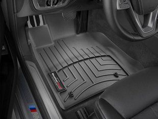 3D коврики для BMW 7 G11 2015- X-drive черные передние WeatherTech 449391 46194 фото