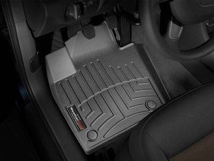 3D килимки для Audi Q3 2011-2018 чорні передні WeatherTech 444361 98091 фото