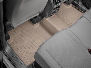 3D килимки для Volkswagen Tiguan 2017-2019 бежеві задні WeatherTech 459893 240201 фото