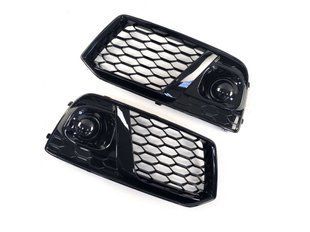 Решетки в бампер Full Black ( в стиле RSQ5 ) на Audi Q5 2016-2020 429148 фото