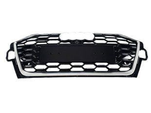 Решітка радіатора на Audi A4 B9 2019- стиль S4 Silver Black 427374 фото