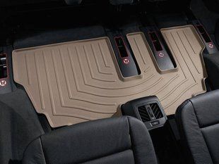 3D килимки для BMW X5 E70, X6 E71 2006-2013 бежеві 3й ряд WeatherTech 450953 141599 фото