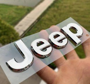 Автологотип емблема напис Jeep 160x46мм хром 213668 фото