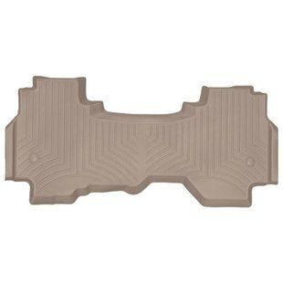 3D килимки для Dodge Ram 2019- Quad Cab, без коробу бежеві задні WeatherTech 4514284 141746 фото