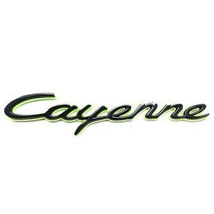 Автологотип емблема напис Porsche Cayenne Black Green чорний глянець 425799 фото