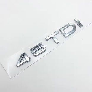 Автологотип шильдик эмблема надпись Audi 45TDI хром на крышку багажника 523401 фото