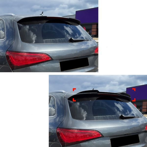 Спойлер на Audi Q5 2008-2016 Sline чорний глянець 522462 фото Спойлер на Audi Q5 2008-2016 Sline чорний глянець 522462 фото