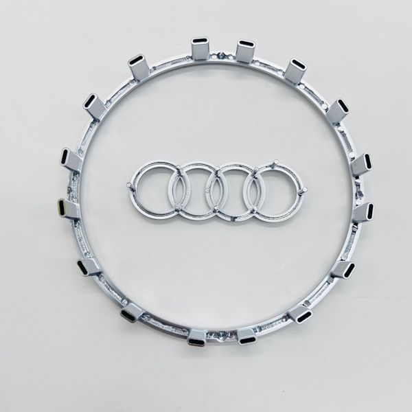 Значок рамка эмблема на руле Audi S-Line серая 424926 фото