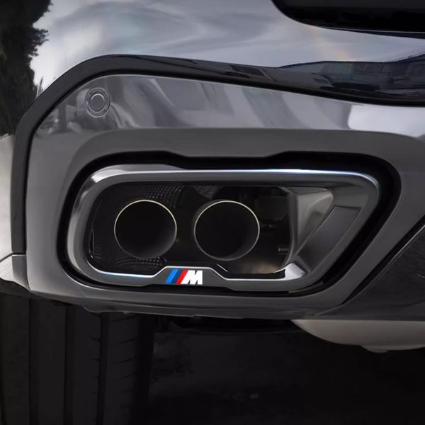 Накладки на вихлоп для BMW X5 G05, X6 G06, X7 G07 2018- Чорний глянець M-Paket уцінка 522500 фото