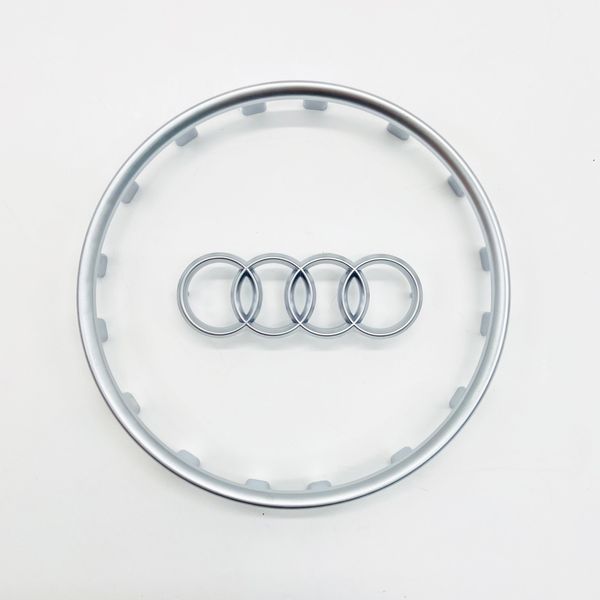 Значок рамка эмблема на руле Audi S-Line серая 424926 фото