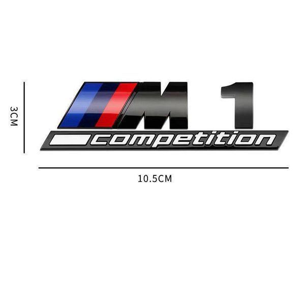 Автологотип емблема напис BMW M1 Competition Black Shadow Edition чорний глянець 401653 фото