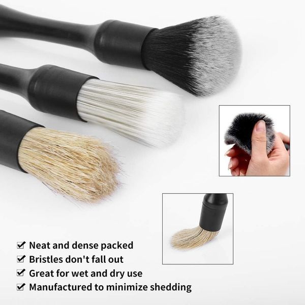 Щетка для детейлинга Interior Detailing Brush Natural Boar Hair 407392 фото