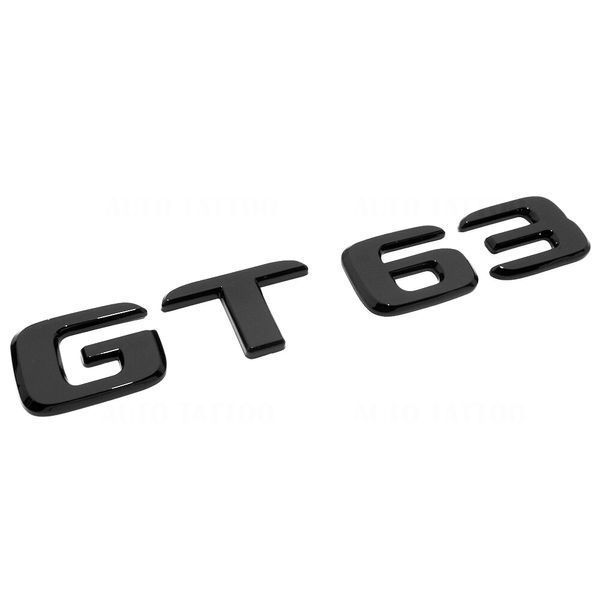 Автологотип шильдик эмблема надпись Mercedes GT63 Black Package черный глянец 522138 фото