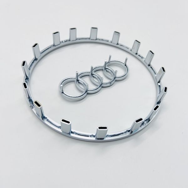 Значок рамка эмблема на руле Audi S-Line серая 424926 фото