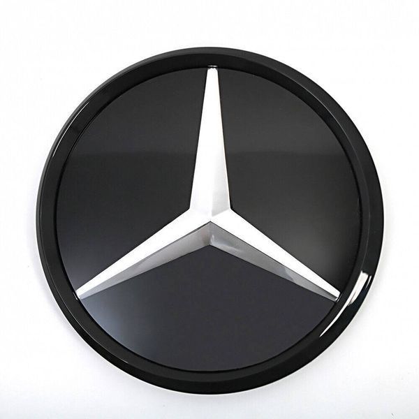 Эмблема в решетку радиатора Mercedes GLK-Class X204 2013-2015 A0008880060 дзеркальна зірка чорна 415988 фото