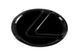Автологотип шильдик эмблема Lexus Full Black 160мм черный глянец 522616 фото 1