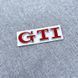 Автологотип емблема напис Volkswagen GTI на кришку багажника червоний хром 237953 фото 1