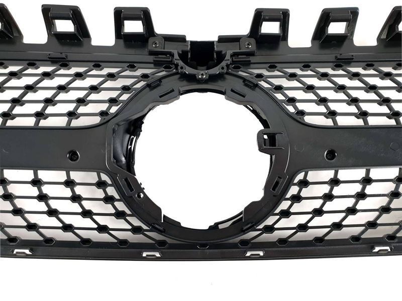 Решетка радиатора на Mercedes A-class W177 2018-2022 Black Diamond под камеру 427436 фото