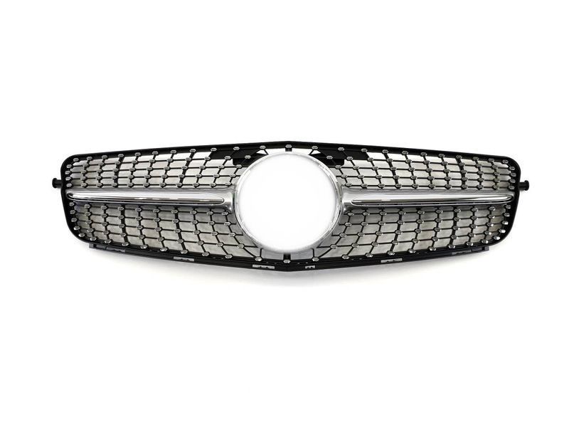 Решетка радиатора на Mercedes C-class W204 2007-2014 Diamond Silver 430001 фото Решетка радиатора на Mercedes C-class W204 2007-2014 Diamond Silver 430001 фото