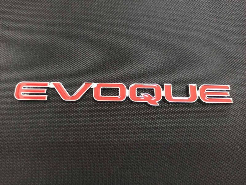 Автологотип эмблема надпись Range Rover Evoque красная на крышку багажника 227094 фото Автологотип эмблема надпись Range Rover Evoque красная на крышку багажника 227094 фото