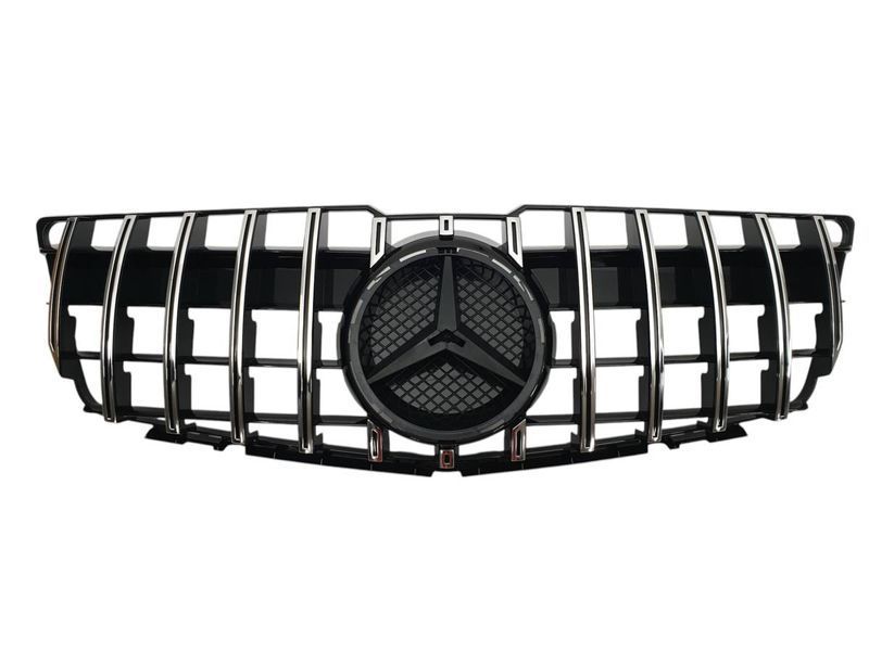 Решетка радиатора на Mercedes GLK-class X204 2008-2012 GT Chrome Black 430756 фото Решетка радиатора на Mercedes GLK-class X204 2008-2012 GT Chrome Black 430756 фото