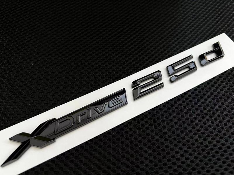 Автологотип емблема напис BMW Xdrive 25d Black Shadow Edition 401254 фото