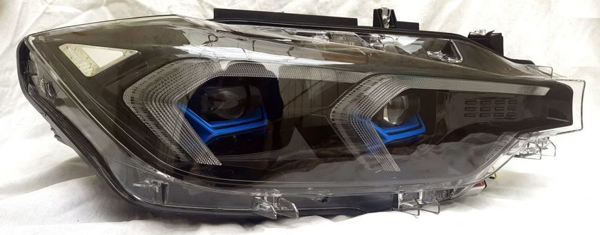 Передние фары на BMW 3 Series F30 2013-2018 FULL LED G20 look вместо оригинальных галогеновых фар 430390 фото