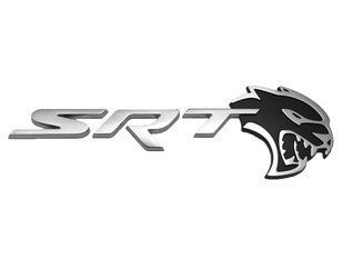 Автологотип емблема напис Dodge SRT Hellcat Head black chrome 327026 фото