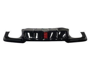 Диффузор (заднего бампера) Черный глянец (стиль M5 Сompetition with LED) на BMW 5 Series F10/F11 2010-2017 года 522291 фото
