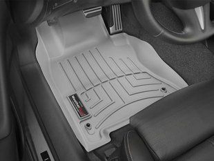 3D килимки для Infiniti Q50, Q60 2014- сірі передні WeatherTech 465861 197675 фото