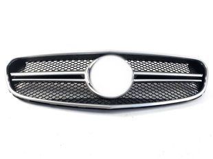 Решетка радиатора на Mercedes E-class W212 2013-2016 AMG Silver Matte + рамка 427502 фото