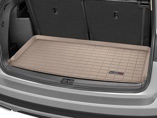 Килимок у багажник для Volkswagen Atlas 2019- бежевий 7 місць WeatherTech 41973 239887 фото