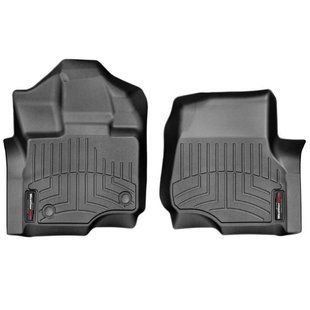 3D килимки для Ford F-150 2014-2020, 2021- чорні передні WeatherTech 446971 46280 фото