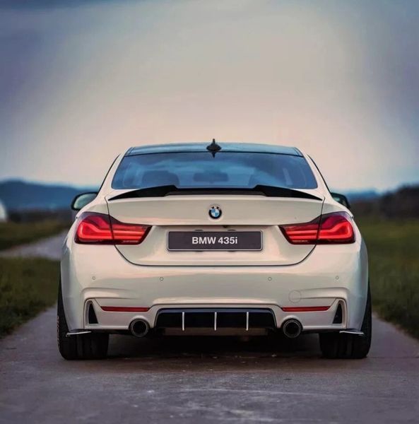 Спойлер на машину BMW 4 F32 2013-2019 M4 черный глянец 356239 фото
