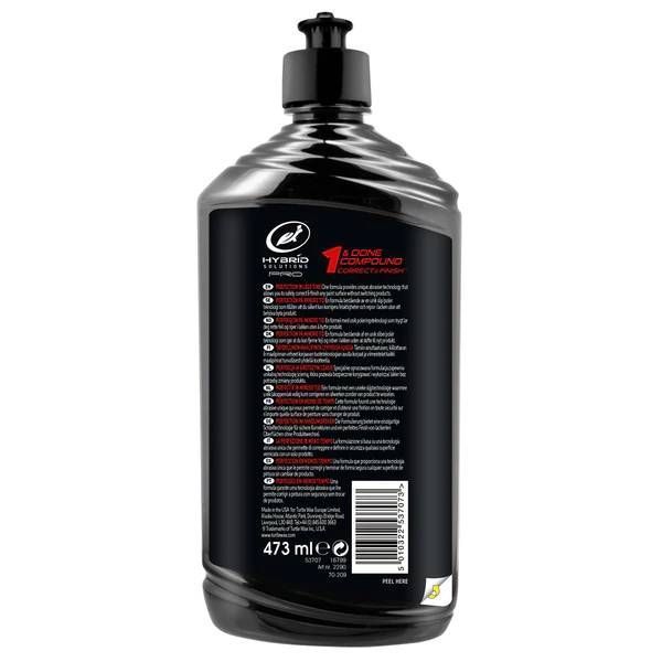 Многокомпонентный финишный полироль Turtle Wax Hybrid Solutions Pro 1 & Done Compound 473 мл 340914 фото