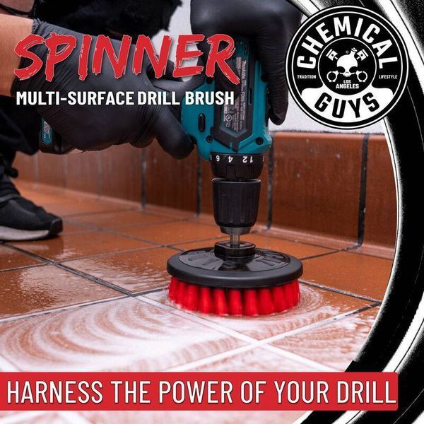 Щітка для килимових і тканинних поверхонь Chemical Guys Spinner Carpet Drill Brush, Heavy Duty 408428 фото