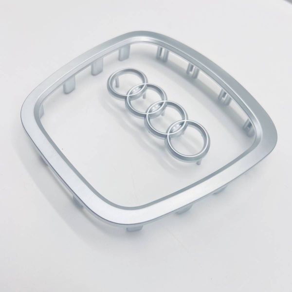 Значок рамка емблема на кермо Audi 2003-2012 сіра 424927 фото