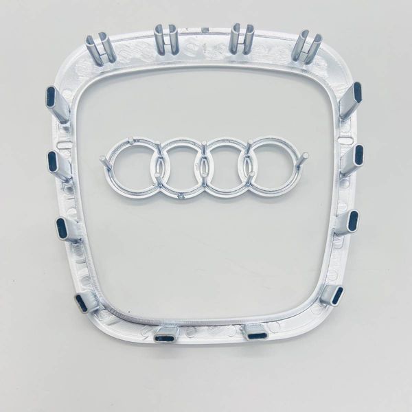 Значок рамка емблема на кермо Audi 2003-2012 сіра 424927 фото