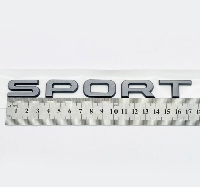 Автологотип шильдик эмблема надпись Range Rover Sport LR169531 для L494 - L461 2014+ графит 423233 фото